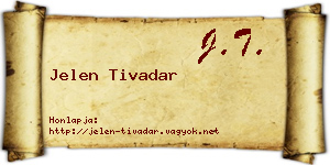 Jelen Tivadar névjegykártya